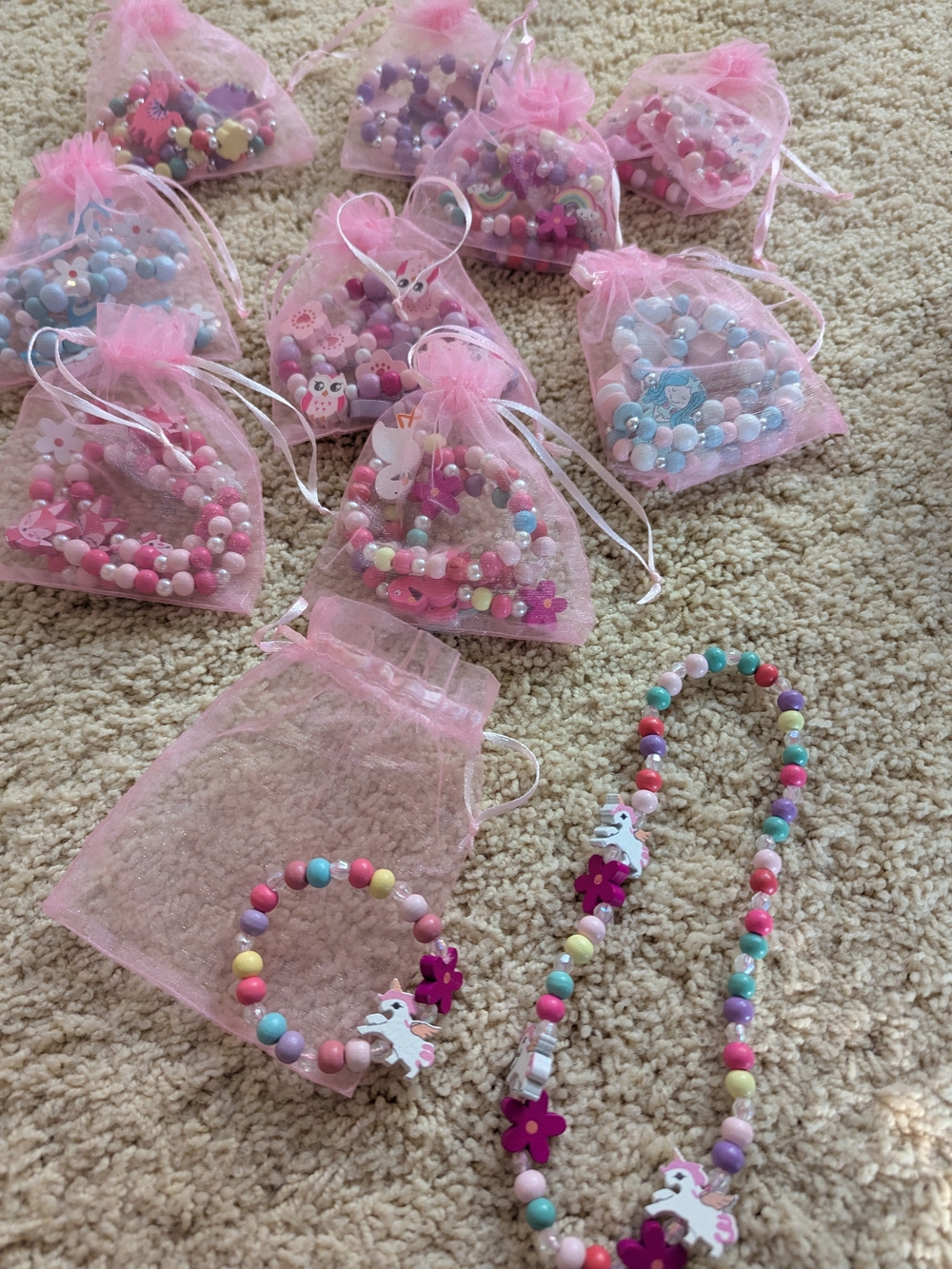 Kids Beaded 20-piece Jewelry Set New
